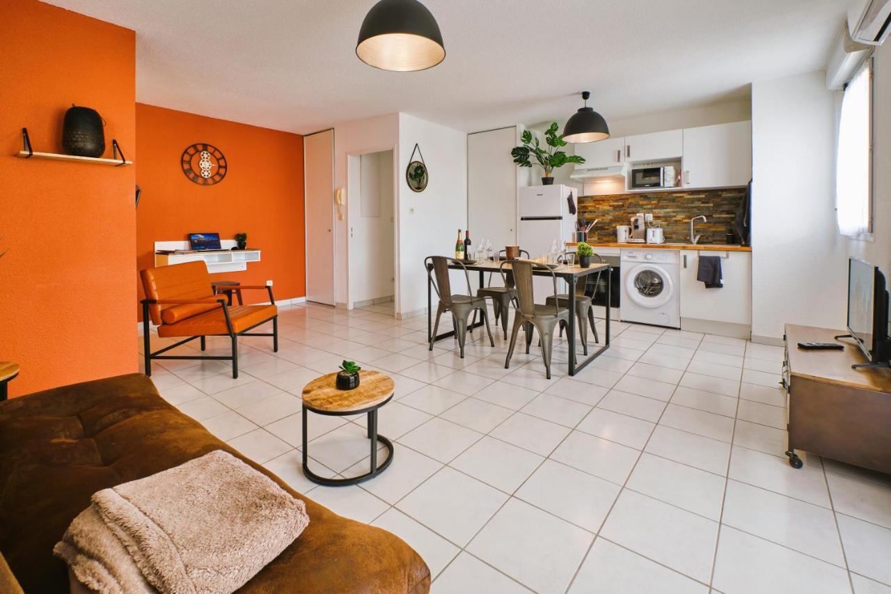 Tout Confort ! Calme, Climatisation, Piscine, Parking Gratuit, Grande Terrasse, Netflix, Wifi قرقشونه المظهر الخارجي الصورة
