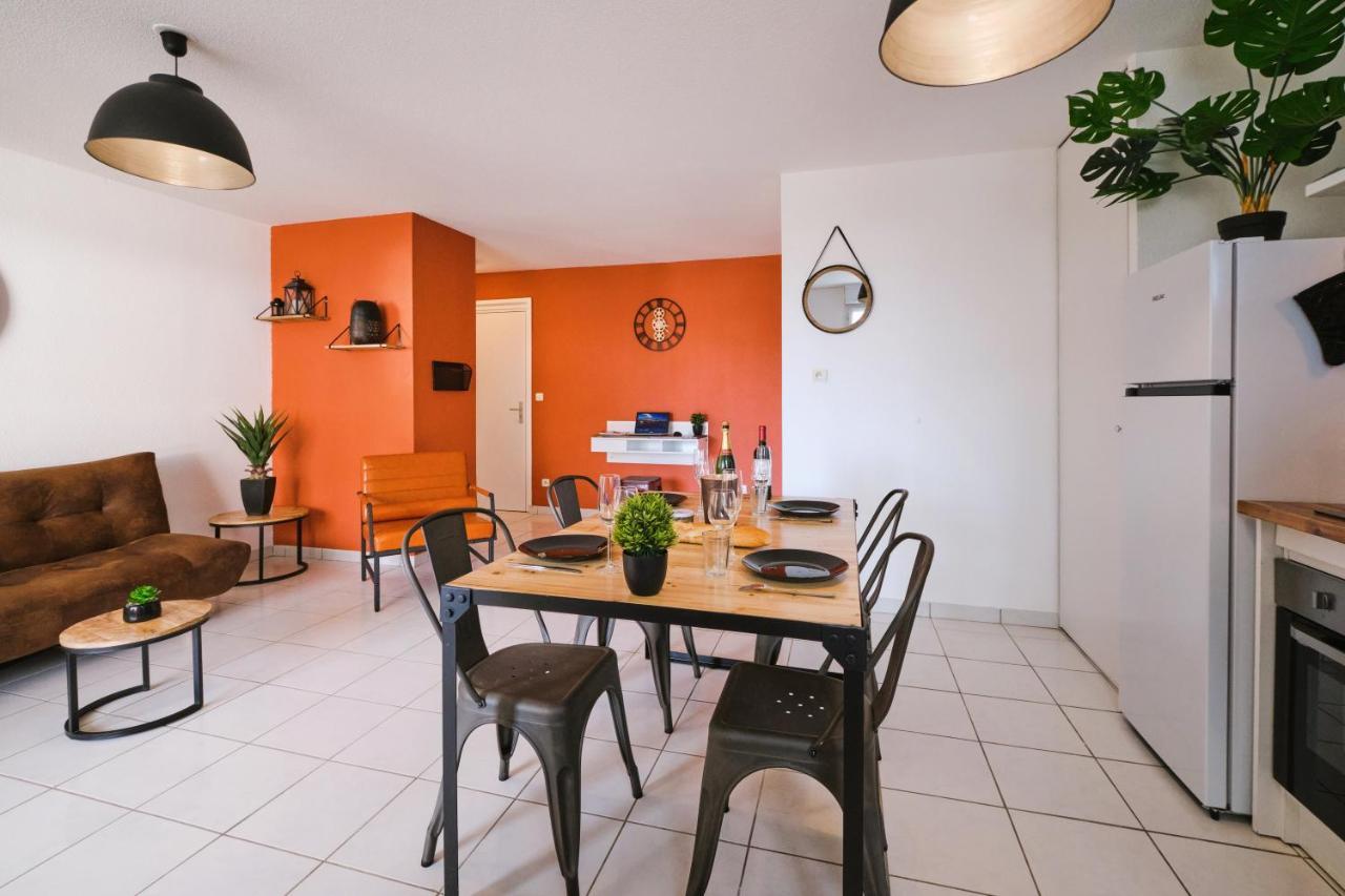 Tout Confort ! Calme, Climatisation, Piscine, Parking Gratuit, Grande Terrasse, Netflix, Wifi قرقشونه المظهر الخارجي الصورة